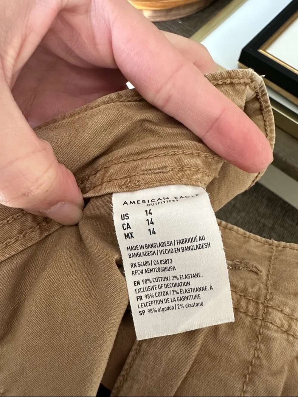 American Eagle Outfitters Tan Cargo Shorts - Women's - Picture 2 of 3